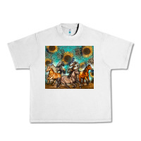 Lunar Rock western horses Urban Heavy Tee - Zillion Design Studio