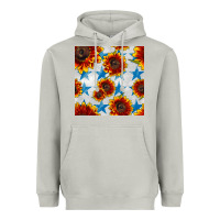 Moon Dust patriotic sunflowers and stars Heavyweight Hoodie - BundleAndBundleShop