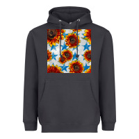 Smoke patriotic sunflowers and stars Heavyweight Hoodie - BundleAndBundleShop