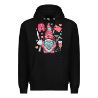 Black nurse with heart Premium Hoodie - NancyCooperArtShop