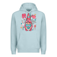 Blue Mist nurse with heart Premium Hoodie - NancyCooperArtShop