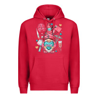 Cardinal nurse with heart Premium Hoodie - NancyCooperArtShop