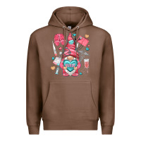 Chestnut nurse with heart Premium Hoodie - NancyCooperArtShop