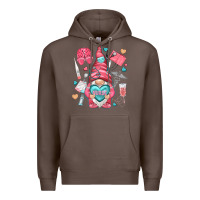 Coffee nurse with heart Premium Hoodie - NancyCooperArtShop