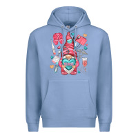 Colony Blue nurse with heart Premium Hoodie - NancyCooperArtShop