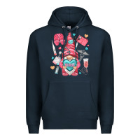 Navy nurse with heart Premium Hoodie - NancyCooperArtShop