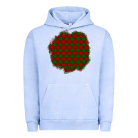 Pigment Grape Ice Christmas Tartan Patch Urban Hoodie - BundleAndBundleShop