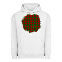 Pigment Lunar Rock Christmas Tartan Patch Urban Hoodie - BundleAndBundleShop