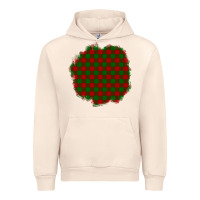 Sandshell Christmas Tartan Patch Urban Hoodie - BundleAndBundleShop