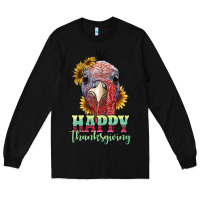 Black happy thanksgiving turkey Long Sleeve Tee - RanaPortraitStore