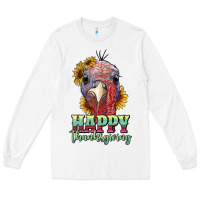 White happy thanksgiving turkey Long Sleeve Tee - RanaPortraitStore