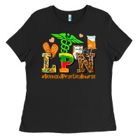 Black lpn juneteenth licensed practical nurse Ladies Tee - AdoDesignShop