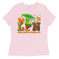 Bubblegum Pink lpn juneteenth licensed practical nurse Ladies Tee - AdoDesignShop