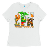 White lpn juneteenth licensed practical nurse Ladies Tee - AdoDesignShop