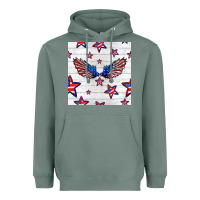 Sage patriotic eagle wing Heavyweight Hoodie - BundleAndBundleShop