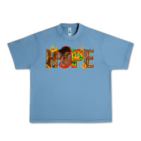 Pebble Blue hope afro Urban Heavy Tee - texasbilliewilder