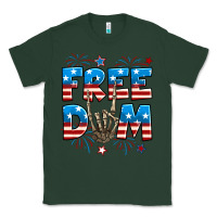 Sports Green Freedom rock hand Classic Tee - Neo Western
