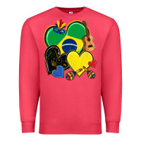 Cardinal brazil hearts Premium Sweatshirt - NancyCooperArtShop