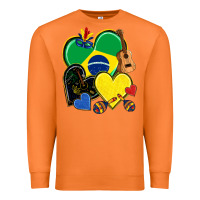Carrot brazil hearts Premium Sweatshirt - NancyCooperArtShop