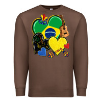 Chestnut brazil hearts Premium Sweatshirt - NancyCooperArtShop