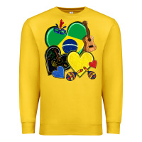 Lemon brazil hearts Premium Sweatshirt - NancyCooperArtShop