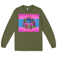 Army Green ohana stitch Long Sleeve Tee - Zillion Design Studio