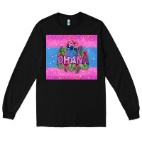 Black ohana stitch Long Sleeve Tee - Zillion Design Studio
