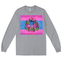 Heather Grey ohana stitch Long Sleeve Tee - Zillion Design Studio