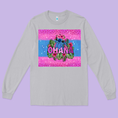 Ohana Stitch Long Sleeve Tee Designed By Zillion Design Studio
