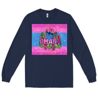 Navy ohana stitch Long Sleeve Tee - Zillion Design Studio