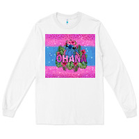 White ohana stitch Long Sleeve Tee - Zillion Design Studio
