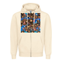 Sandshell 4th of juky veteran boots seamless pattern Zipper Hoodie - HRA Design Shop