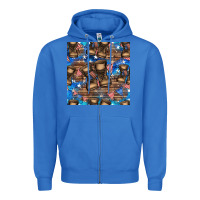 True Royal 4th of juky veteran boots seamless pattern Zipper Hoodie - HRA Design Shop