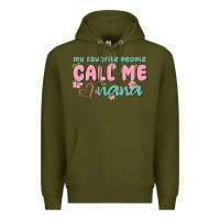Army Green my favorite people call me nana Premium Hoodie - MaliasSmallBusiness