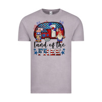 Vintage Zinc land of the free caravan gnomies Vintage Tee - BarkalooDesign