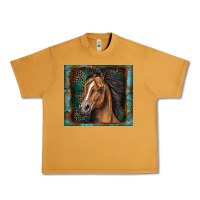 Peanut Butter western horse Urban Heavy Tee - Zillion Design Studio