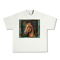 Pistachio western horse Urban Heavy Tee - Zillion Design Studio