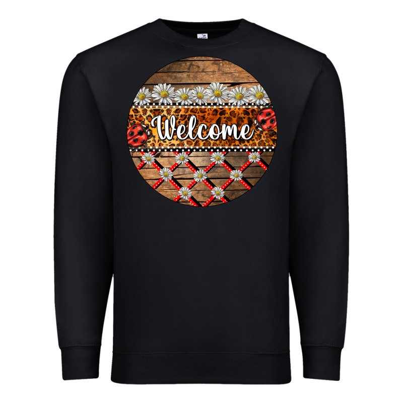 Ladybug Welcome Ornament Premium Sweatshirt by BarkalooDesign | Teevron