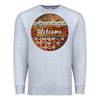 Heather Grey ladybug welcome ornament Premium Sweatshirt - BarkalooDesign