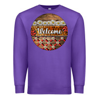 Purple ladybug welcome ornament Premium Sweatshirt - BarkalooDesign