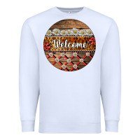 White ladybug welcome ornament Premium Sweatshirt - BarkalooDesign