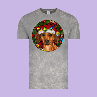 Vintage Tee Christmas Dachshund