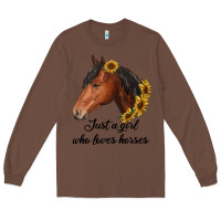 Chestnut just a girl who loves horses Long Sleeve Tee - RanaPortraitStore