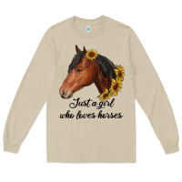 Mushroom just a girl who loves horses Long Sleeve Tee - RanaPortraitStore