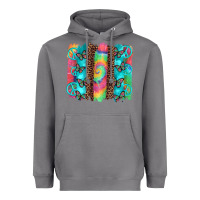 Storm hippie peace sign butterfly leopard and tie dye brushstroke Heavyweight Hoodie - Artiststas