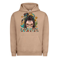 Pigment Burro Western Cowgirl Braid Hair Urban Hoodie - BundleAndBundleShop