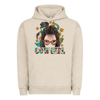 Pigment French Oak Western Cowgirl Braid Hair Urban Hoodie - BundleAndBundleShop