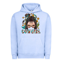 Pigment Grape Ice Western Cowgirl Braid Hair Urban Hoodie - BundleAndBundleShop