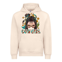 Sandshell Western Cowgirl Braid Hair Urban Hoodie - BundleAndBundleShop
