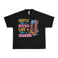 Black hustle like a boss live like a queen Urban Heavy Tee - texasbilliewilder